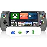 Elekasumi スマホコントローラー- iPhone/Androidに対応、ケースサポート、RGB搭載、ホール効果ジョイスティックがクラウドゲーム、Fortnite、CoDモバイルをプレイするために最適