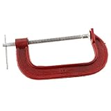 B Baosity メタルGクランプ（スチールスピンドルとハンドル付き）　可鍛鉄製　防錆　耐久性　高強度　汎用性　全4サイズ - 5in