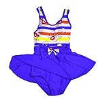 PER キッズ水着 ワンピース水着 練習用水着 海水浴 ビーチ 子供 女の子　ベビー ガールズ ブルー