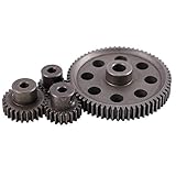 差動メインメタル平歯車64T 17T 21T 26Tモーターギア、RCカーパーツ、 1/10 RCカートラック94用