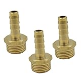 Fenteer 耐食性　真鍮ホースコネクタ　パイプ継手カプラコネクタ　2タイプ選べる - 19mm