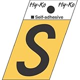 hy-ko gr-10 / Sアルミ角度カットwith Letter S、1.5インチ、ブラック
