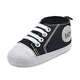 Prettyia 新生児　　幼児　　ソフト　　靴　　スニーカー　　少年少女　　ギフト　　滑り止め　　全3サイズ3色 - ブラック, 0〜4 M