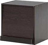 不二貿易 リビング収納 ウッド グラデーション ボックス フラップ扉 DBR ダークブラウン 96091