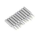 10pcs はんだ付け はんだごて先 ヒント 鉛フリー ドライバー 先端900M - T