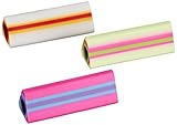 School Smart Triangular Vinyl Pencil Grips - Pack of 25 - Assorted Striped Colors [並行輸入品]