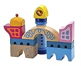 HABA Magic Mansion - 10 Piece Wooden Building Block Set with Whimsical Designs [並行輸入品]