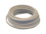 エスネット ビニルキャブタイヤ長円形コード 白 10M VCTFK0.75-10MW-S