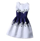 漫画の城夏のノースリーブの女の子のプリント服の膝丈のプリンセスのAラインのドレスの服子供のための6から12歳の古い子供たち