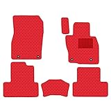 Aviles マツダ 新型 CX-60 CX60 KH系 フロアマット【16色から選択】(16：ドット × レッド)