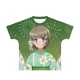 青春ブタ野郎はおでかけシスターの夢を見ない 描き下ろしイラスト 古賀朋絵 浴衣ver. フルグラフィックTシャツ ユニセックス Sサイズ