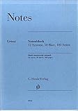 ノートパッド（A4）剥ぎ取り式五線紙・12段・50枚・両面 ／ ヘンレー（ファンシー）
