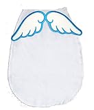 【ノーブランド】汗取りパッド 天使の羽 かわいい 赤ちゃん 汗取りシート ガーゼ生地 出産祝い 新生児 幼児 (ブルー)
