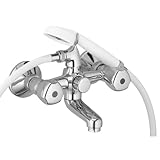 Kludi標準浴槽蛇口2ハンドルm.シャワー/シャワーattachmentgrtホワイトプラスチックterraluxgr.クロム250070515