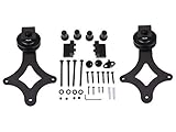 TMS TSQ09-ORB+Latch(ORB) Country Barn Door Sliding Door Hardware Track Closet Set W/Latch by TMS