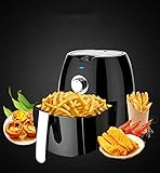 New Airフライヤー、1300W高出力家庭用電気フライヤー、4.5リットル大容量No Fryer、black