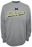 NCAA Michigan Wolverinesメンズ安全2クルーネックフリースシャツ、小さな、グレー