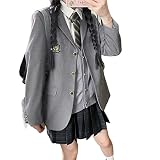 [ミシアラグジュアリー] 制服 女子高生 コスプレ ブレザー 上着 ユニフォーム ジャケット スーツ 長袖 学生服 春秋 高校生 女の子 sweet sixteen sweet16 [11978-11981] 11979 グレー M
