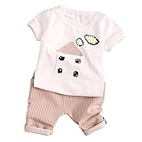 Cutelove 子供服 Tシャツ Tシャツ＆パンツ 上下セット 可愛い 家柄 半袖 ショートパンツ 男の子 赤ちゃん 夏