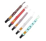 EVINIS Pacifier Clip Set of 5?for Unisex-Best Universal Pacifier Holder Set for Girl/boy, Soothie / 