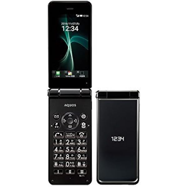 Amazon Softbank 601sh Aquos ケータイ2 Black ブラック 白ロム Sharp Copyright 携帯電話本体