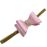 Tonsee ベビー ヘアバンド 超可愛い ちょう結び 髪飾り 写真撮影 ヘッドバンド ヘアアクセサリー (ピンク)