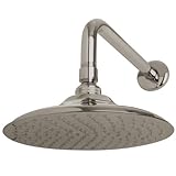 Kingston Brass K136A8CK Kingston Brass Victorian 8 in. Shower Head with 12 in. Shower Arm, Satin Nic