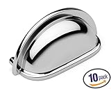 Dynasty Hardware P-953-26-10PK Cabinet Hardware Bin Pull, Polished Chrome, 10-Pack [並行輸入品]