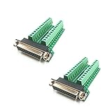 So-myshtech DB25 メス コネクタ モジュール 25ピン アダプタ 2個