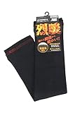 SK11 烈暖 レッグウォーマー 防寒 裏起毛 ストレッチ ブラック&レッドステッチ B&R