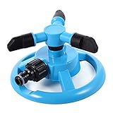 スプリンクラー 万能散水用具　節水灌漑　360°自動回転タイプ　可調節　ノズル　メタルスプリンクラー　広範囲　散水　庭　芝生　ガーデン用 5タイプ選択でき