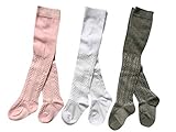 Taiycyxganベビー女の子フラワーレギンスパンツ3パックタイツパンティーストッキング US サイズ: M: 6-12 months