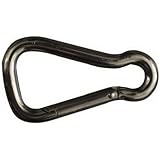 Stanley National Hardware 3166BC 5/8" x 4"- 11/16" Opening Interlocking Spring Snap in Stainless Ste