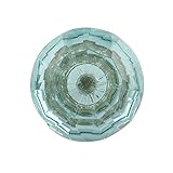 IndianShelfハンドメイドのセット2水ダイヤモンド形状BigガラスドアPullsドレッサーハンドル引き出しノブ 20 Knobs 2.25" ブルー GDSK-36-1-20