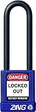 ZING 7057 RecycLock Safety Padlock Keyed Alike 3 Shackle 1-3/4 Body Purple [並行輸入品]