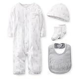 Carter's カーターズ　4点セット　３M／3ヶ月　カバーオール　セットアップ　出産祝い　プレゼント 新生児 (キリン／男の子)