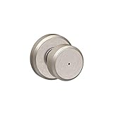 Schlage F40 BWE 619 GSN Greyson Collection Bowery Privacy Lock Knob, Satin Nickel by Schlage Lock Co