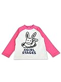 (エックスガール ステージス) X-girl Stages ｷﾗｯｷｰ Hello! ﾍﾞｰｽﾎﾞｰﾙ長袖Tｼｬﾂ 130cm ピンク