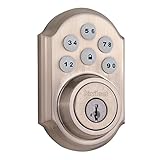 クイックセット99100 – 044 910 SmartCode Zigbee 6-digit電子タッチパッドロックWorks withエコーPlus and ALEXA、featuring Smar