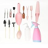 ミニガーデニングツール 小型鉢植え 多肉植物 寄せ植え 園芸工具 庭造り 室内 多用途組み合わせ15点セット