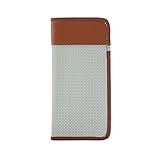 不二貿易 PVCソフト メガネケース ブラウン x シルバー 11569