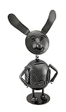 Springy Bobble Head Dog Polished Metal Coin Bank