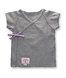 打ち合わせ半袖肌着 (60, 2色展開)　ブルー