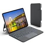 【業界革新版】 Ewin iPad Air M4/M3/M2 第4/5世代 10.9/11インチ キーボード付きケース 軽量 420g 標準JIS日本語配列 iPad Pro 11インチ 第1/2/3/4世代対応 横/縦置き 磁気吸着 一体型 高精度タッチパッドとテンキー付き bluetooth 5.3 ワイヤレス 2台接続可能 ブルートゥース keyboard アイパッド グレー
