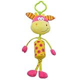 Happy Cherry　赤ちゃん　玩具　ガラガラ　ベッド用玩具　ベビーカー用玩具　可愛い　人形　風鈴　装飾おもちゃ　知育玩具　牛　プレゼント
