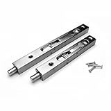 VIBORG-HK Sus-304 Stainless Steel Security Door Guard Lever Action Flush Bolt Latch Slide Bolt Lock,