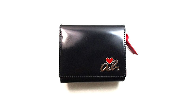 Amazon アニエスベー Agnes B Abハート 3つ折り財布 ブラック Agnes B アニエスベー 財布