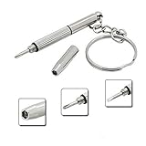 Ecloud Shop 眼鏡腕時計と時計電話のための6個ステンレス鋼ミニネジ回し修理道具