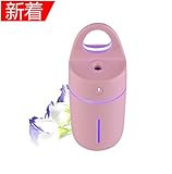 Rio Fusionミニ車載加湿器超シズネUSB給電ポータブル省エネ時間設定加湿器卓上超音波加湿器夜間用間接照明心地良い眠り家庭用加湿器スチーム車載空気清浄機 (ピンク) [並行輸入品]