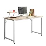 DlandHome オフィスデスク 机 パソコンデスク(幅120×奥行60×高さ75cm) テーブル 勉強机 大人 ワークデスク